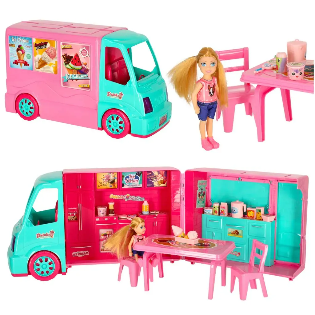 food truck auto za lutke set 21 el. - slika 2