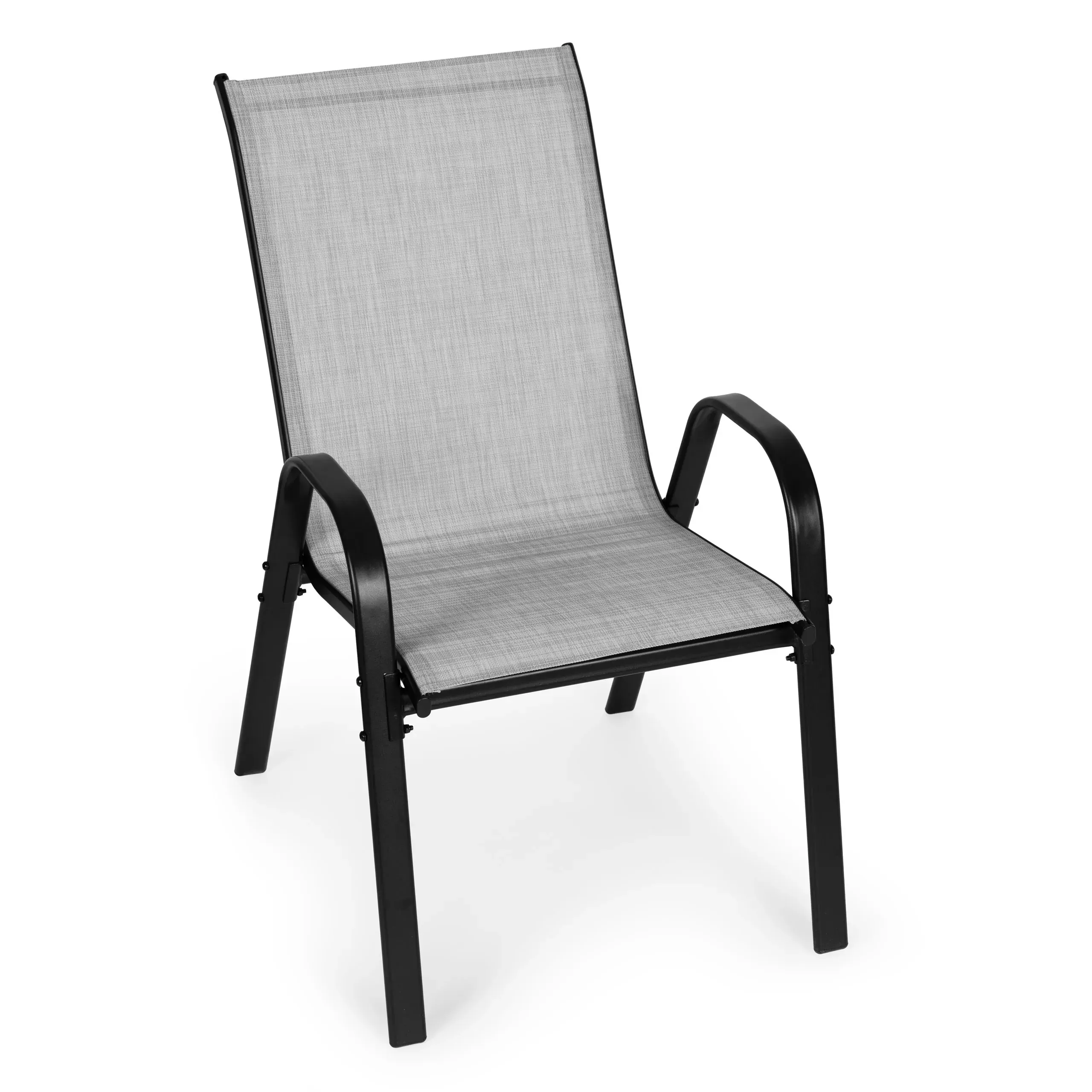 multigarden set od 4 vrtne stolice – za terasu ili balkon, svijetlosive - slika 6
