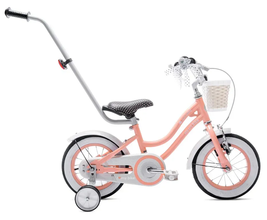 dječji bicikl 12" heart bike boja breskve - slika 2