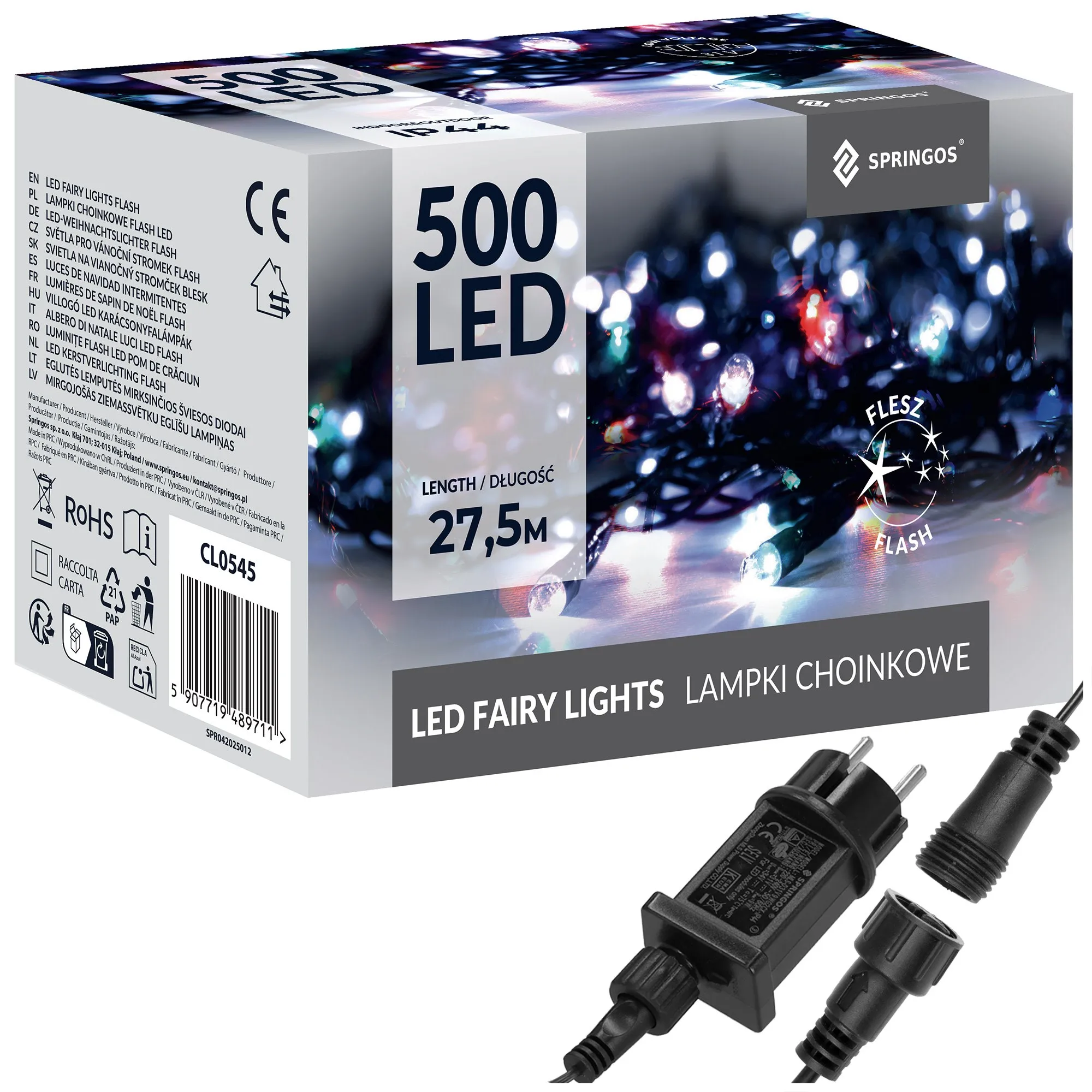 božićne led lampice s efektom treperenja 500 led flash - slika 11