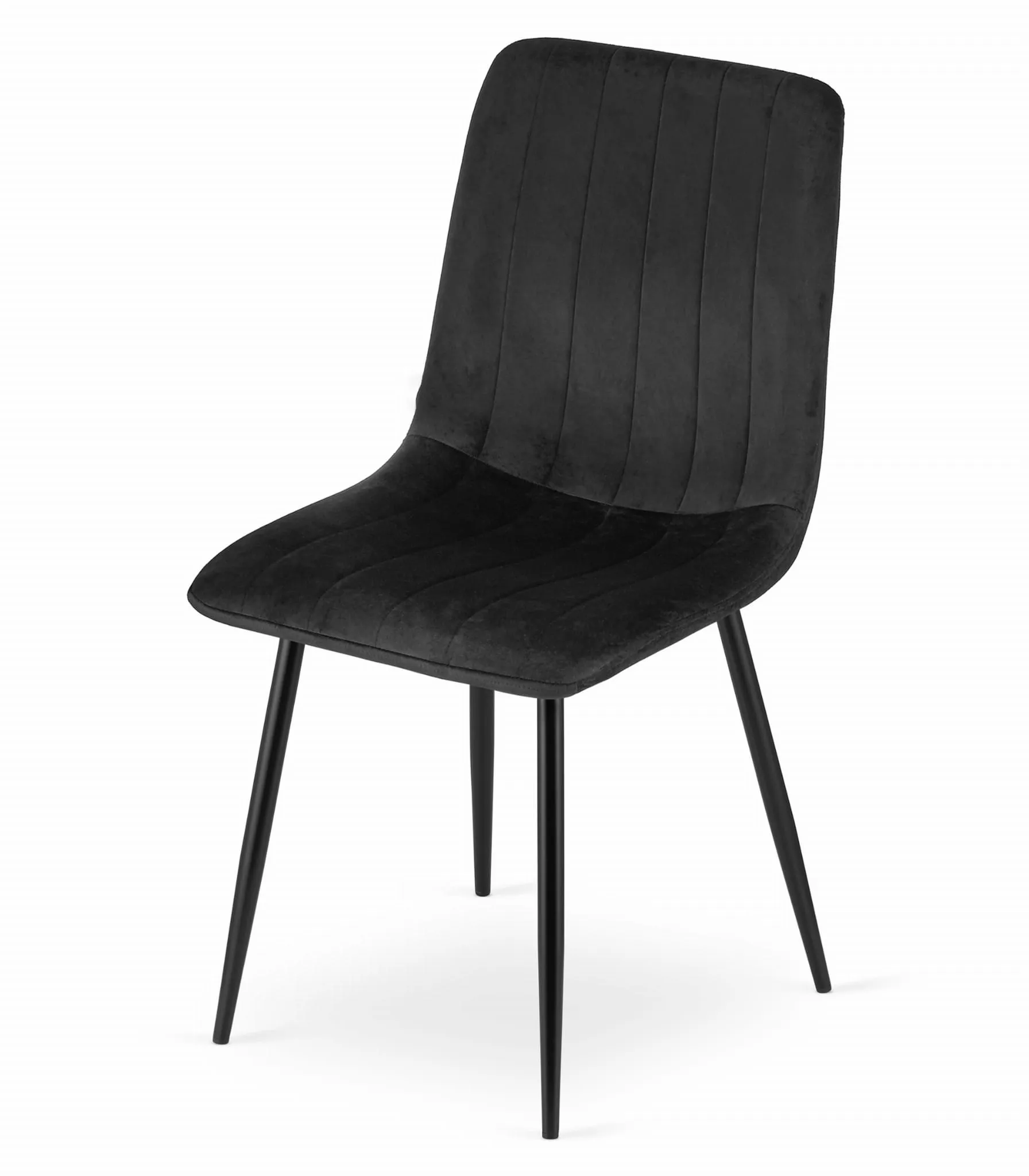 set od 3 stolice lava – crni baršun - slika 7