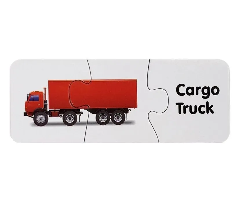 edukativne puzzle - transportna vozila na engleskom - slika 4