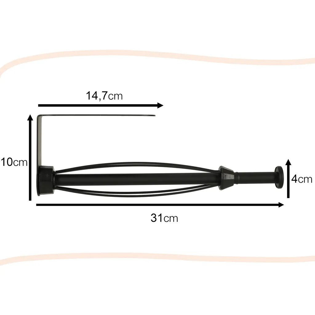 stalak za papirnate ručnike 31cm crni - slika 7