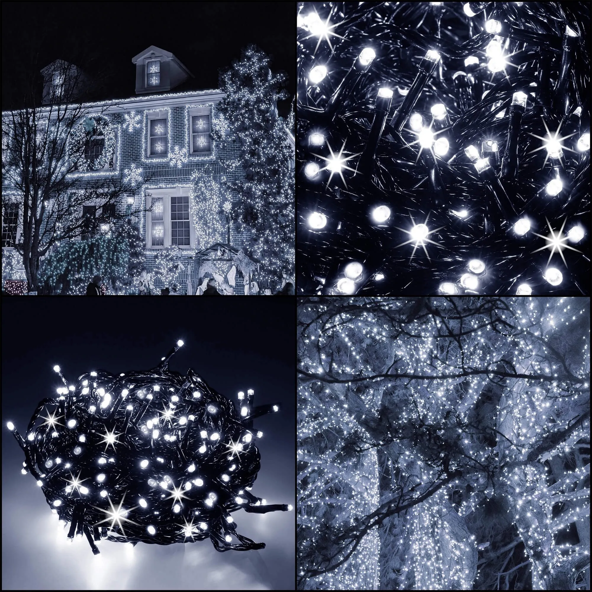 božićne led lampice s efektom treperenja 1000 led - slika 7