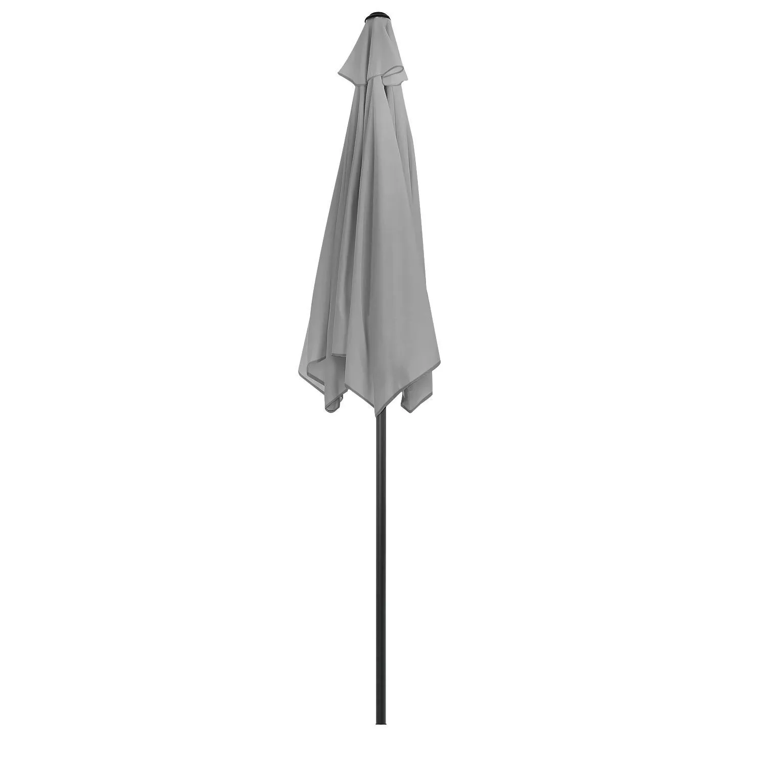 sklopivi vrtni balkon suncobran, podesiv, 210 cm – sivi - slika 7