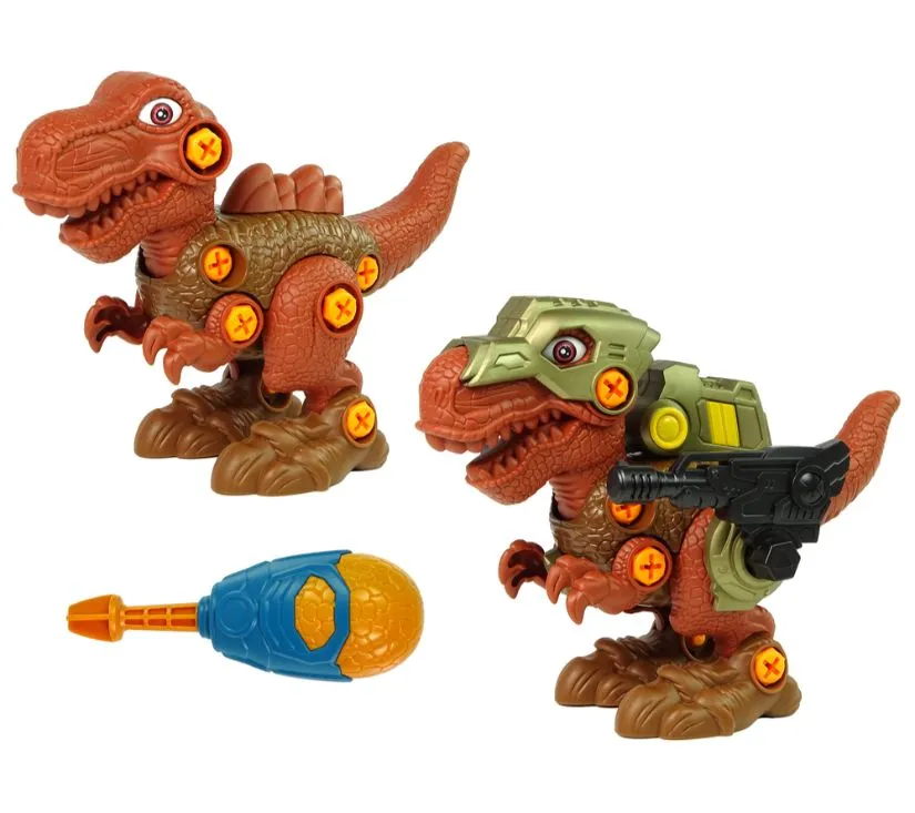dinosaur diy tyrannosaurus narančasti s zvukom i svijetlom - slika 3