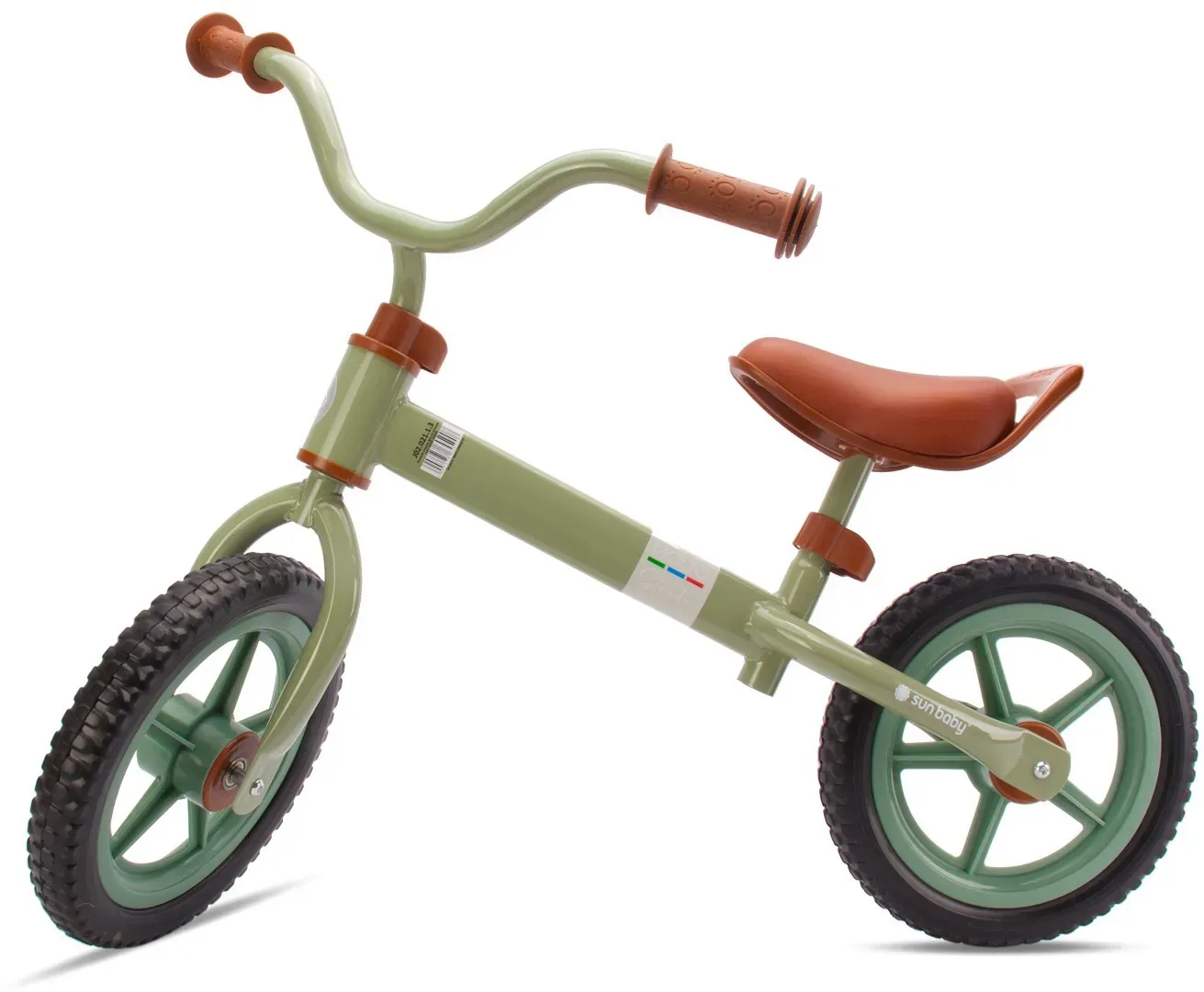 dječji bicikl bez pedala strada zeleni 12" - slika 1