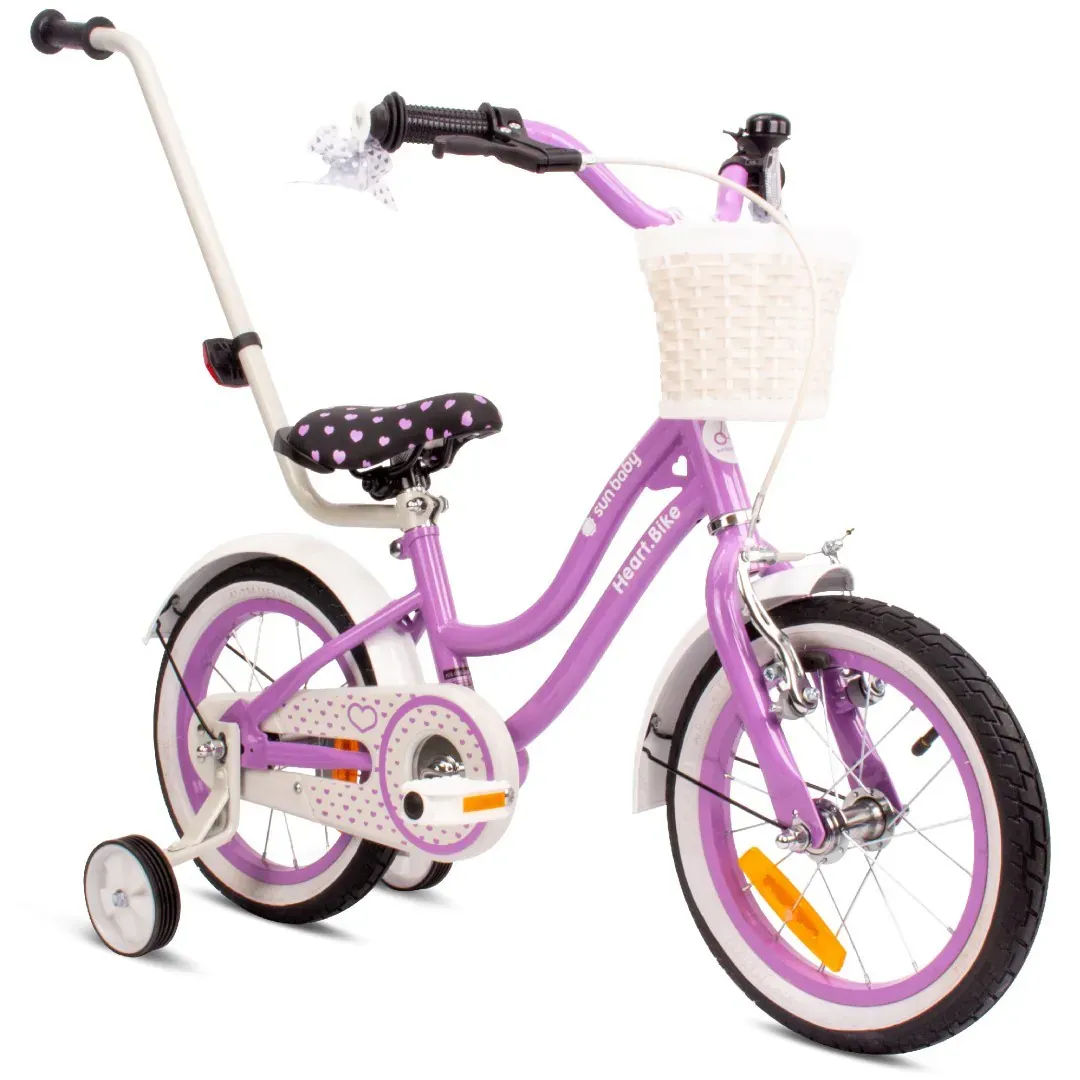dječji bicikl guralica heart 14" bike ljubičasti - slika 2