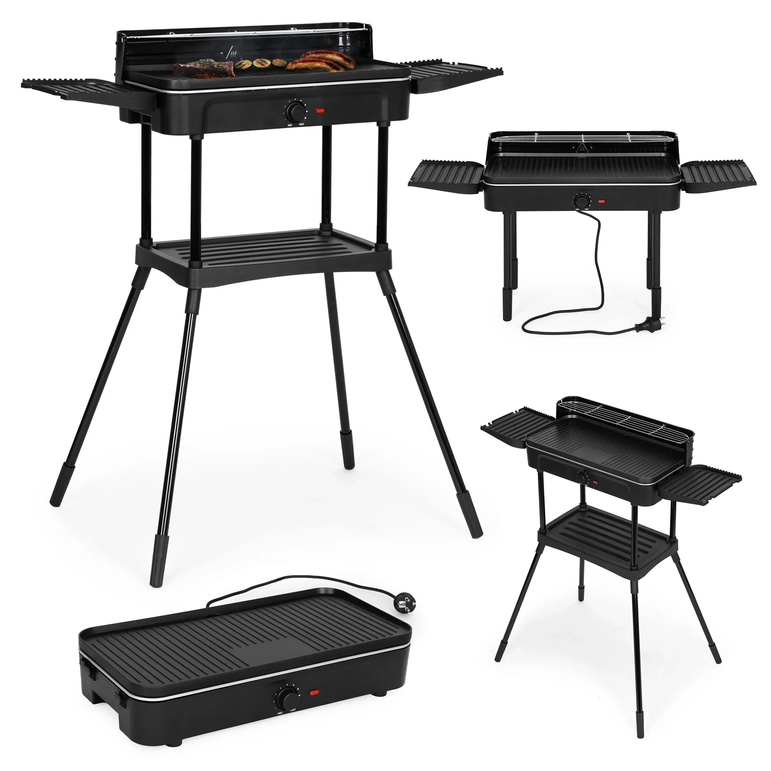 MultiGarden 3-u-1 električni roštilj – samostojeći i stolni, grill ploča, posuda za masnoću, termostat - Pribislavec