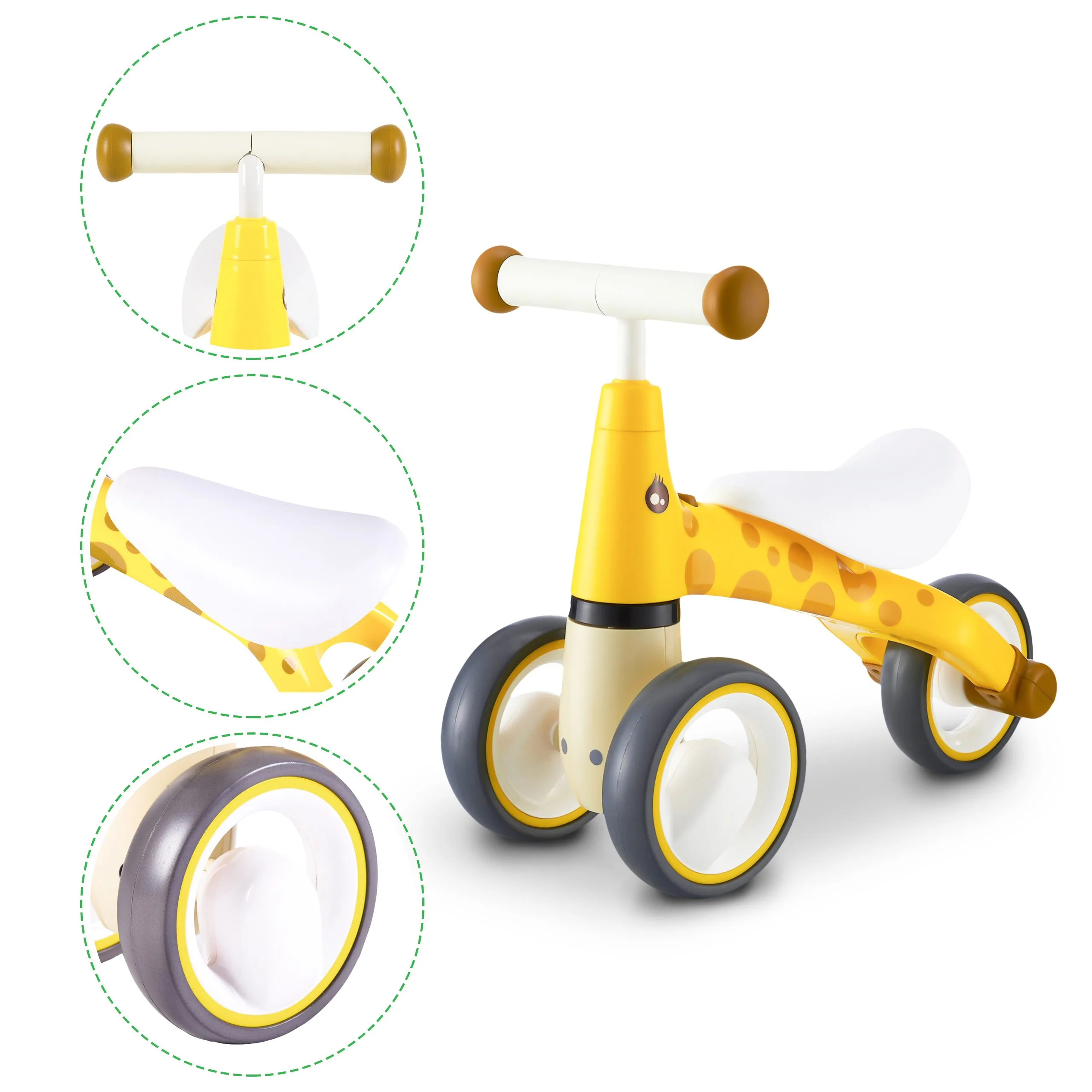 dječji bicikl ecotoys bez pedala žirafa - slika 8