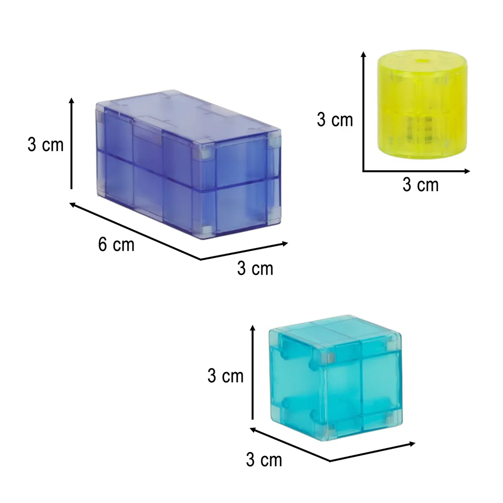 3d magnetne kocke led svjetleće 32 el. - slika 11