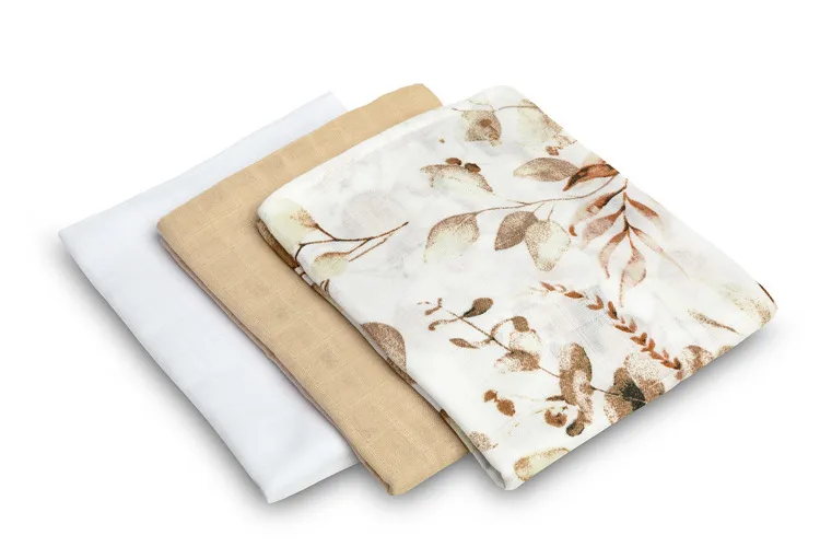 sensillo set muslin pelena 3 komada bež - slika 5