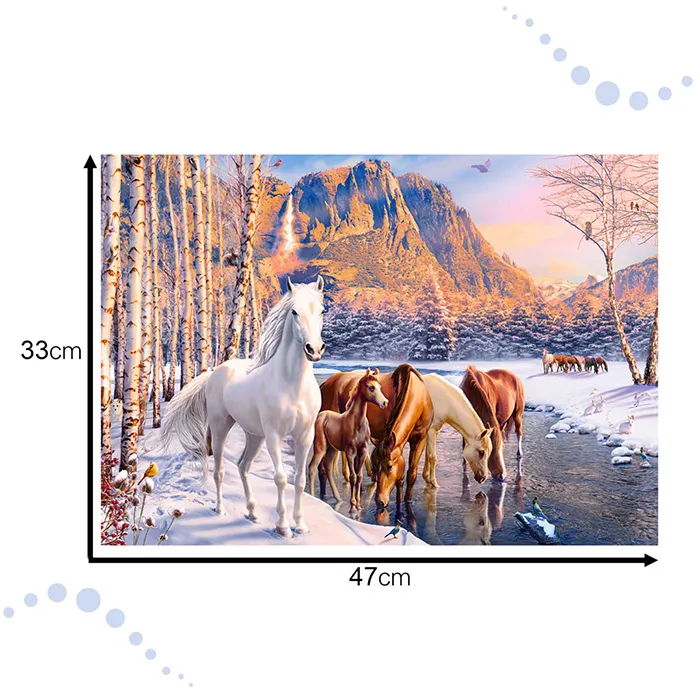 castorland puzzle divlji konji 500kom. - slika 7
