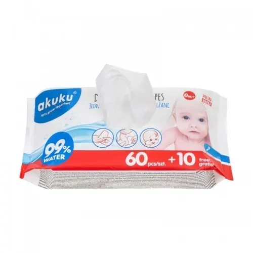 akuku a0031 jednokratne vlažne maramice 70 komada - slika 2