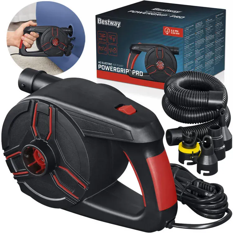 bestway powergrip pro električna pumpa za utičnicu + 4 adaptera 62247 - slika 2
