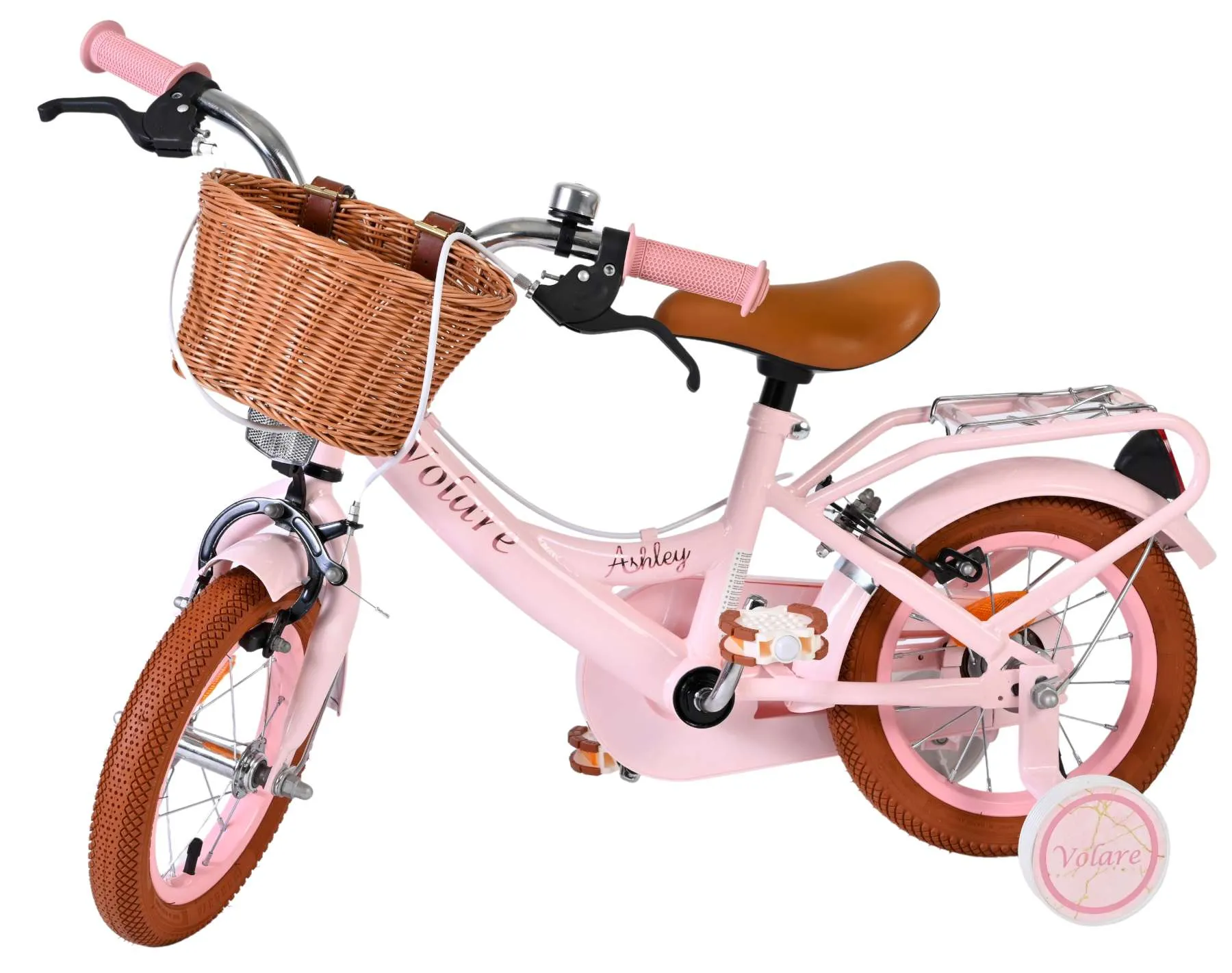 volare dječji bicikl ashley 12″ pink boje, s dvije ručne kočnice - slika 9