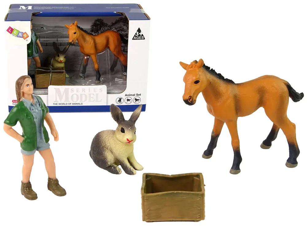 Set figurica veterinar s konjem i zecom - Pribislavec