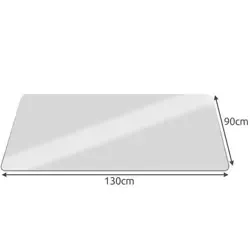 prozirna zaštitna podloga za stolice 130x90cm - slika 4