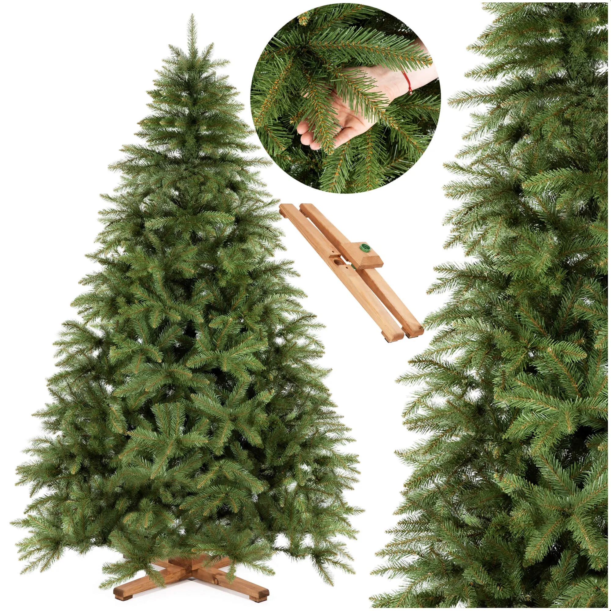 umjetna božićna jelka skandinavska premium 220 cm - slika 5