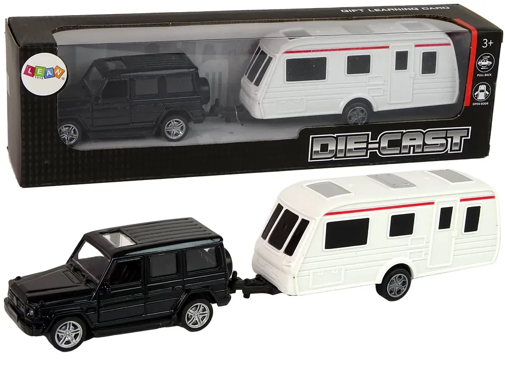 set jeep s kamperom crno-bijeli - slika 2