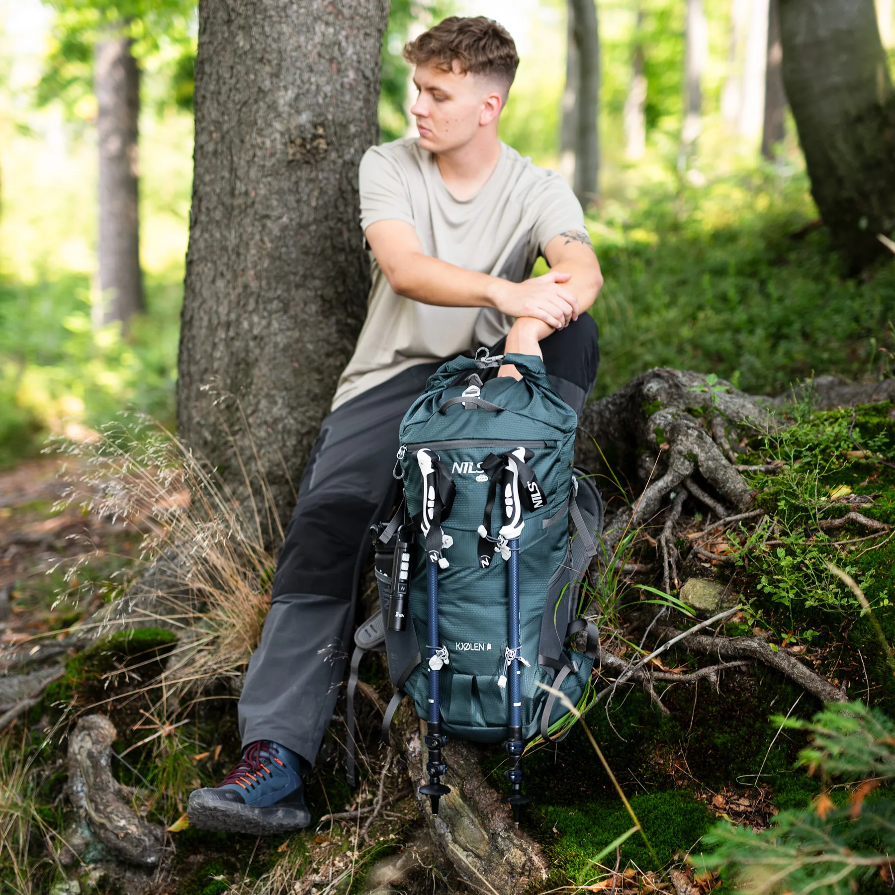 putni ruksak zeleni 40l nils camp - slika 10