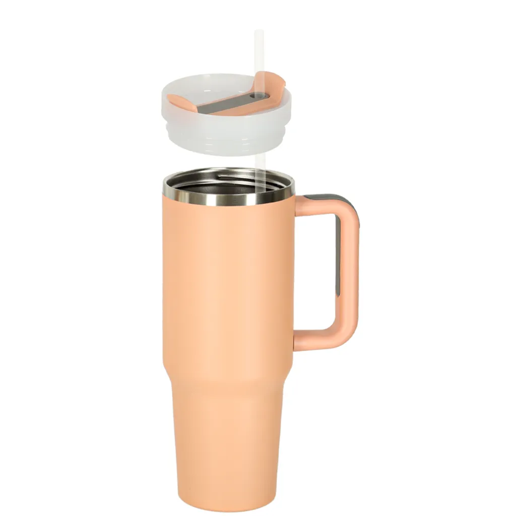 termo šalica s ručkom, termosica 1200 ml, ružičasta - slika 7