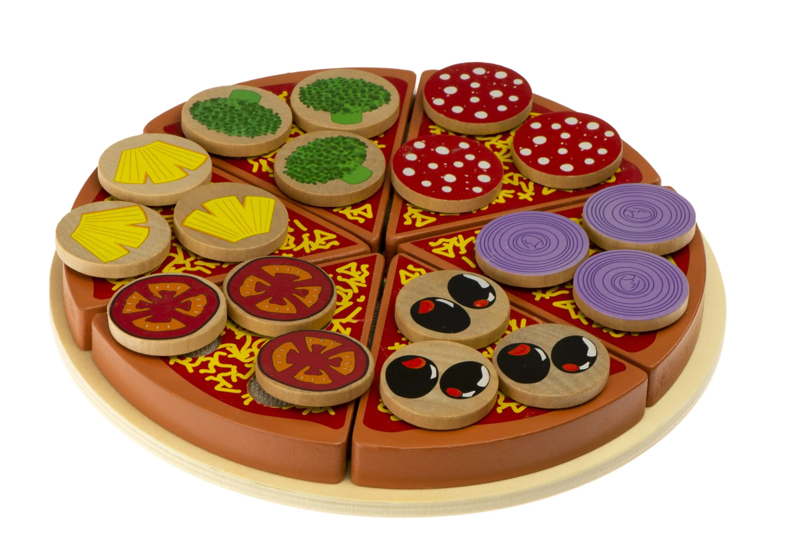 montessori drveni set pizza s dodacima - slika 10