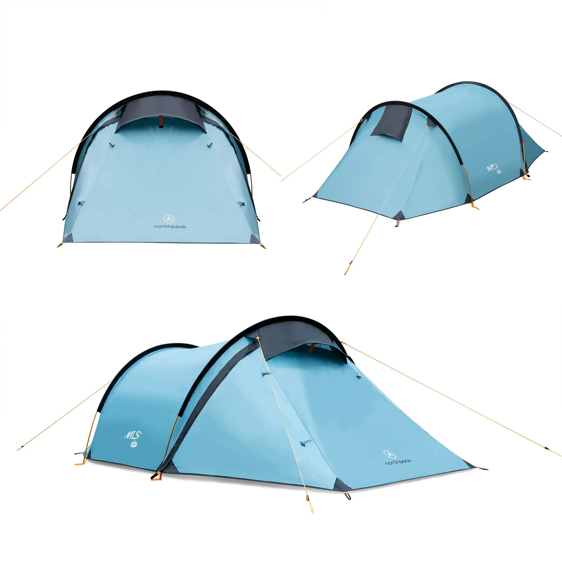 nils camp šator za kampiranje north peak zeleni - slika 3