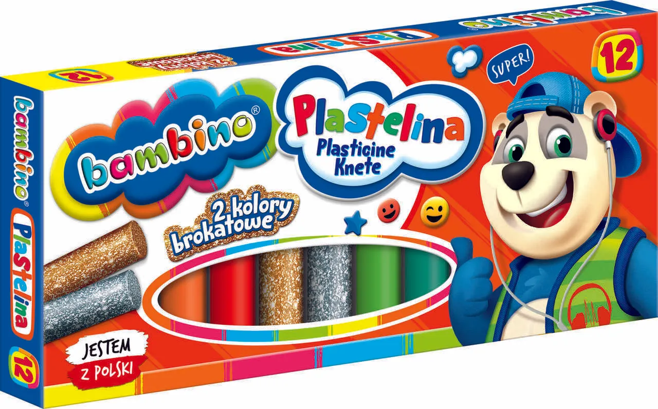 bambino šareni plastelin 12 boja - slika 4