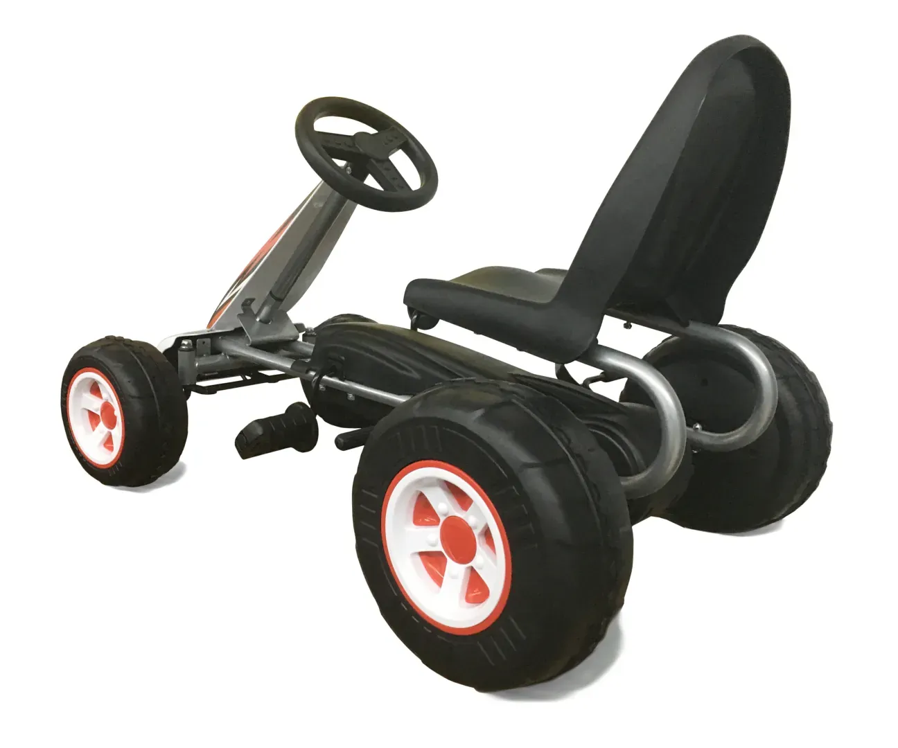 milly mally dječji karting na pedale viper bijeli - slika 6