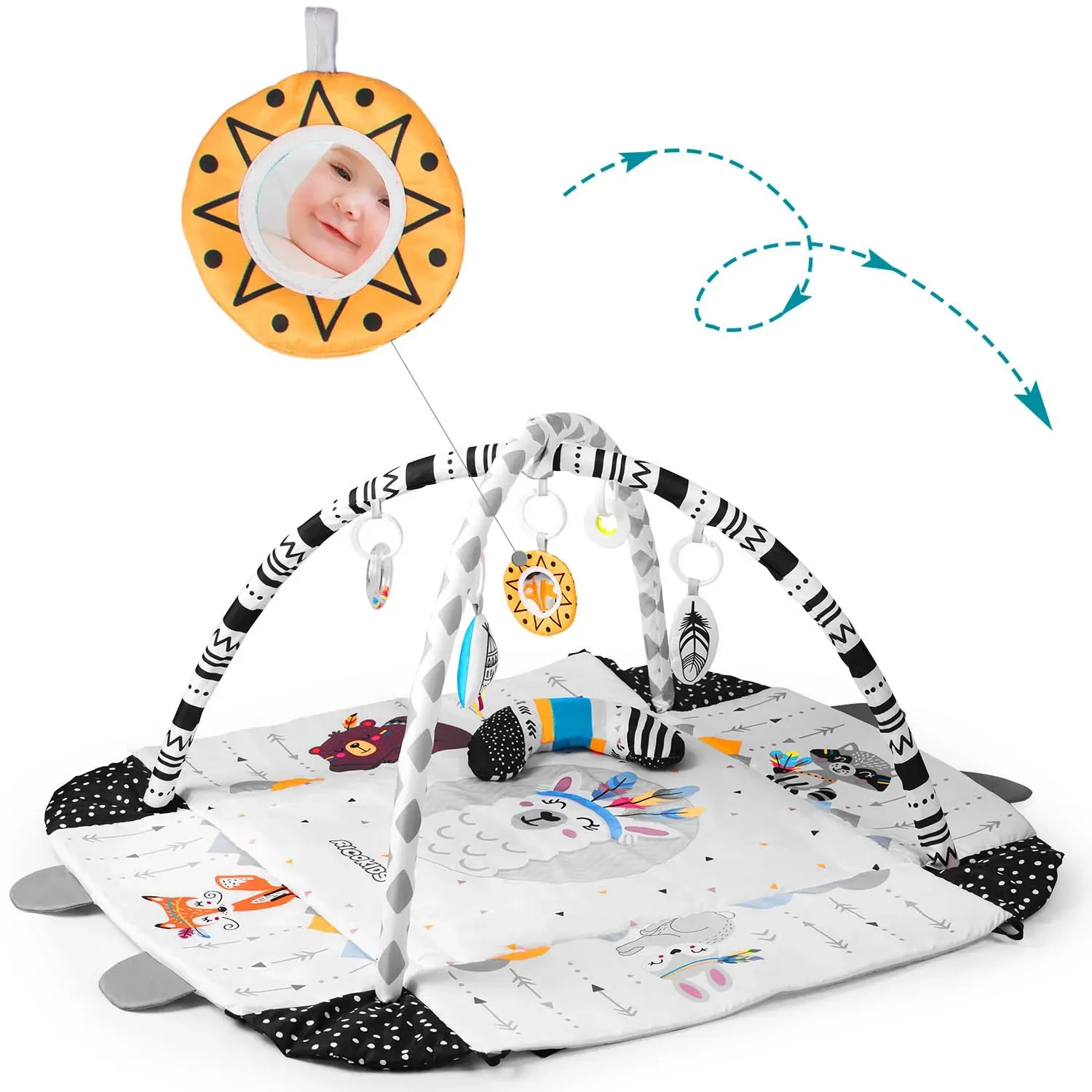 boho ricokids interaktivna edukativna prostirka 110 × 100 cm - slika 8