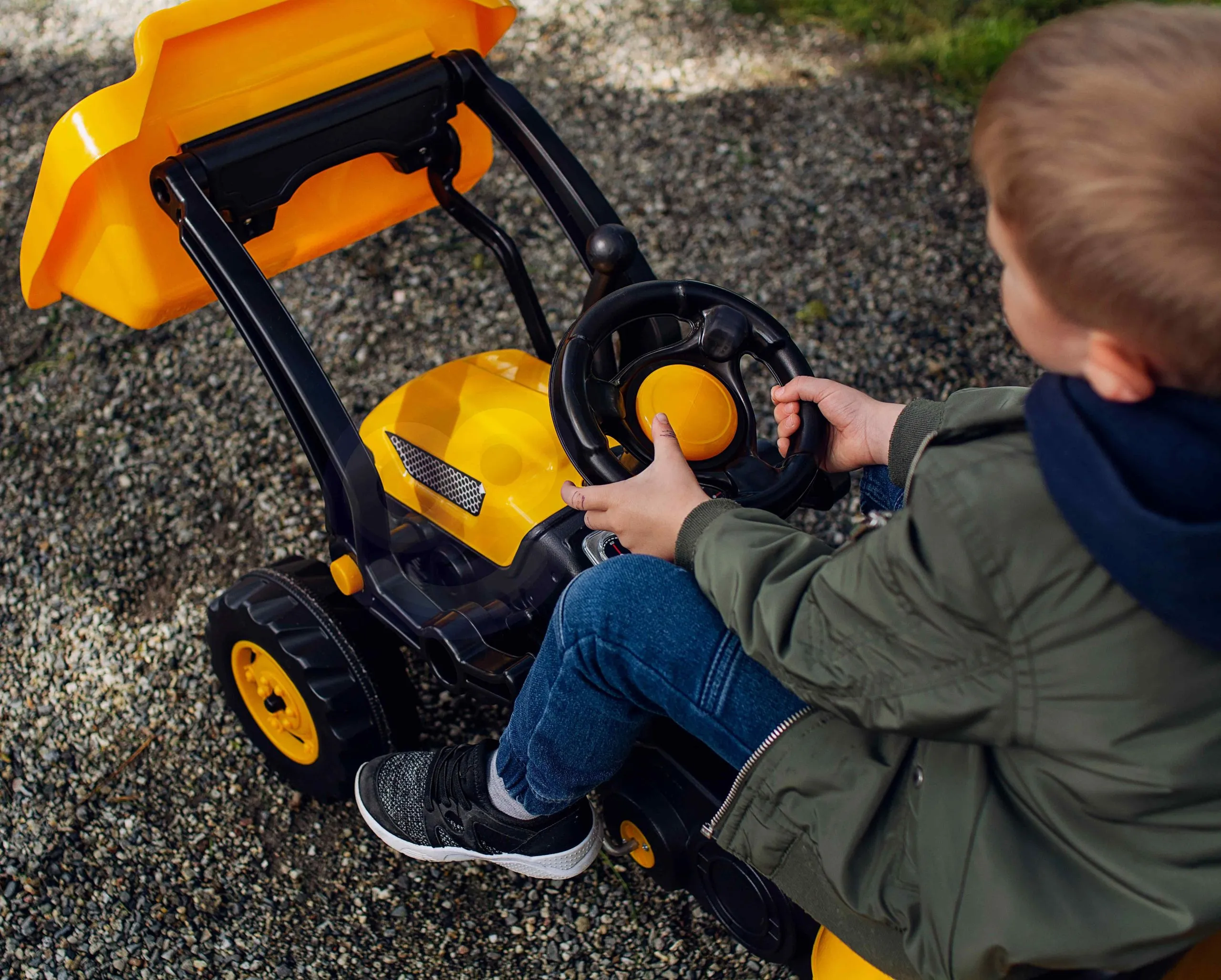 woopie žuti traktor na pedale - slika 5