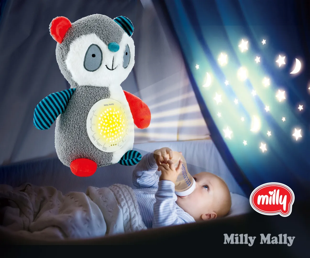 milly mally plišani projektor panda - slika 7