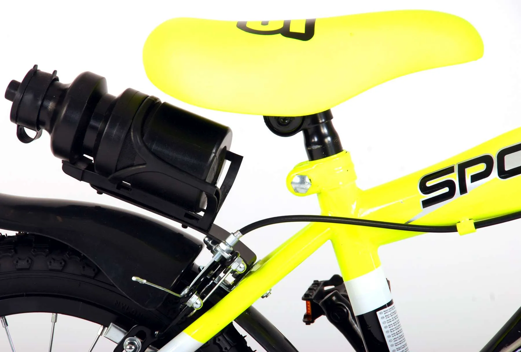 dječji bicikl volare sportivo 14" s dvije ručne kočnice neon žuti - slika 9
