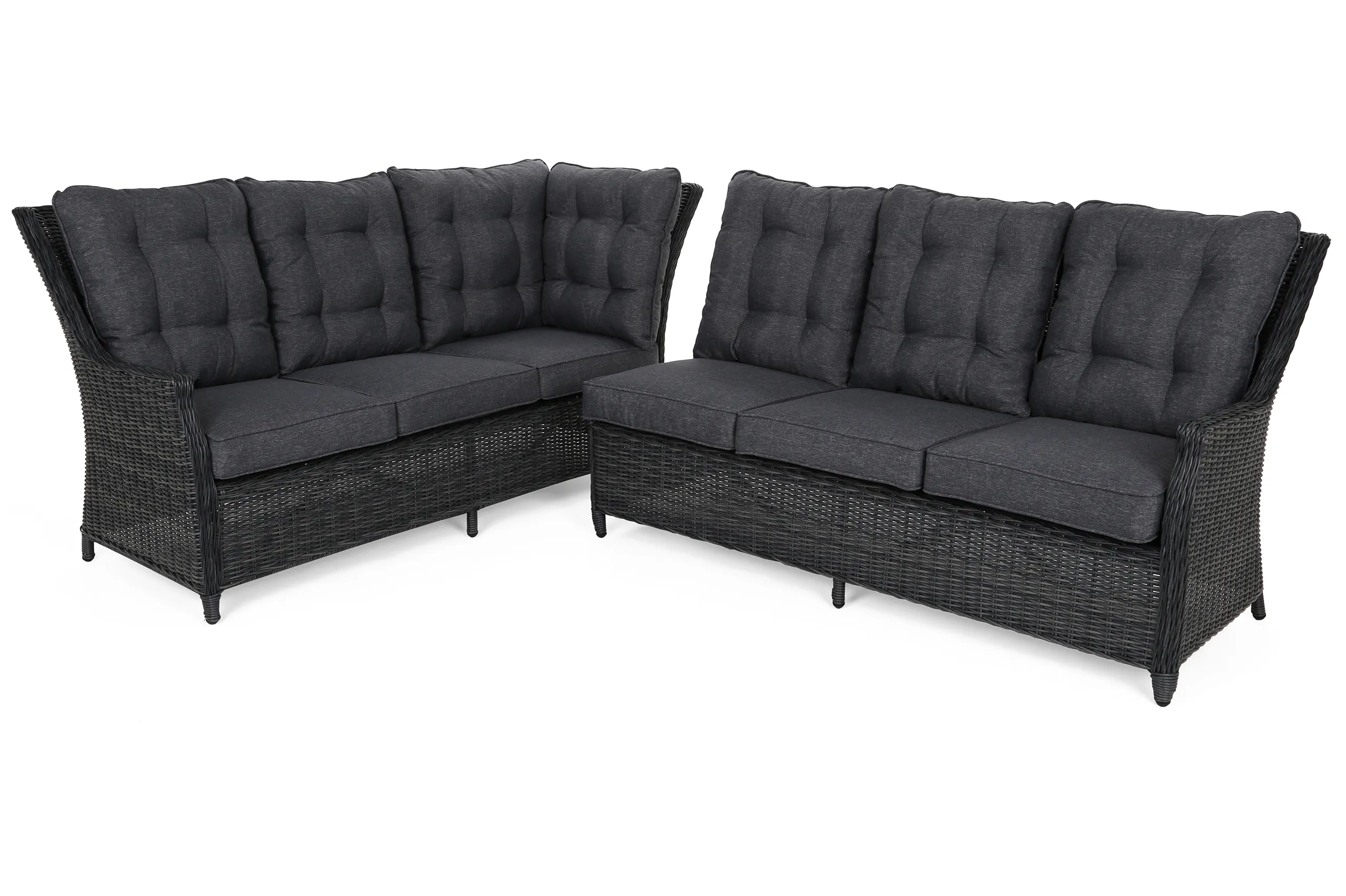 lijeva kutna sofa alicante siva / siva melanž - slika 5