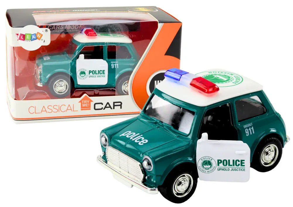 klasični policijski automobil 1:38, zeleno - slika 2