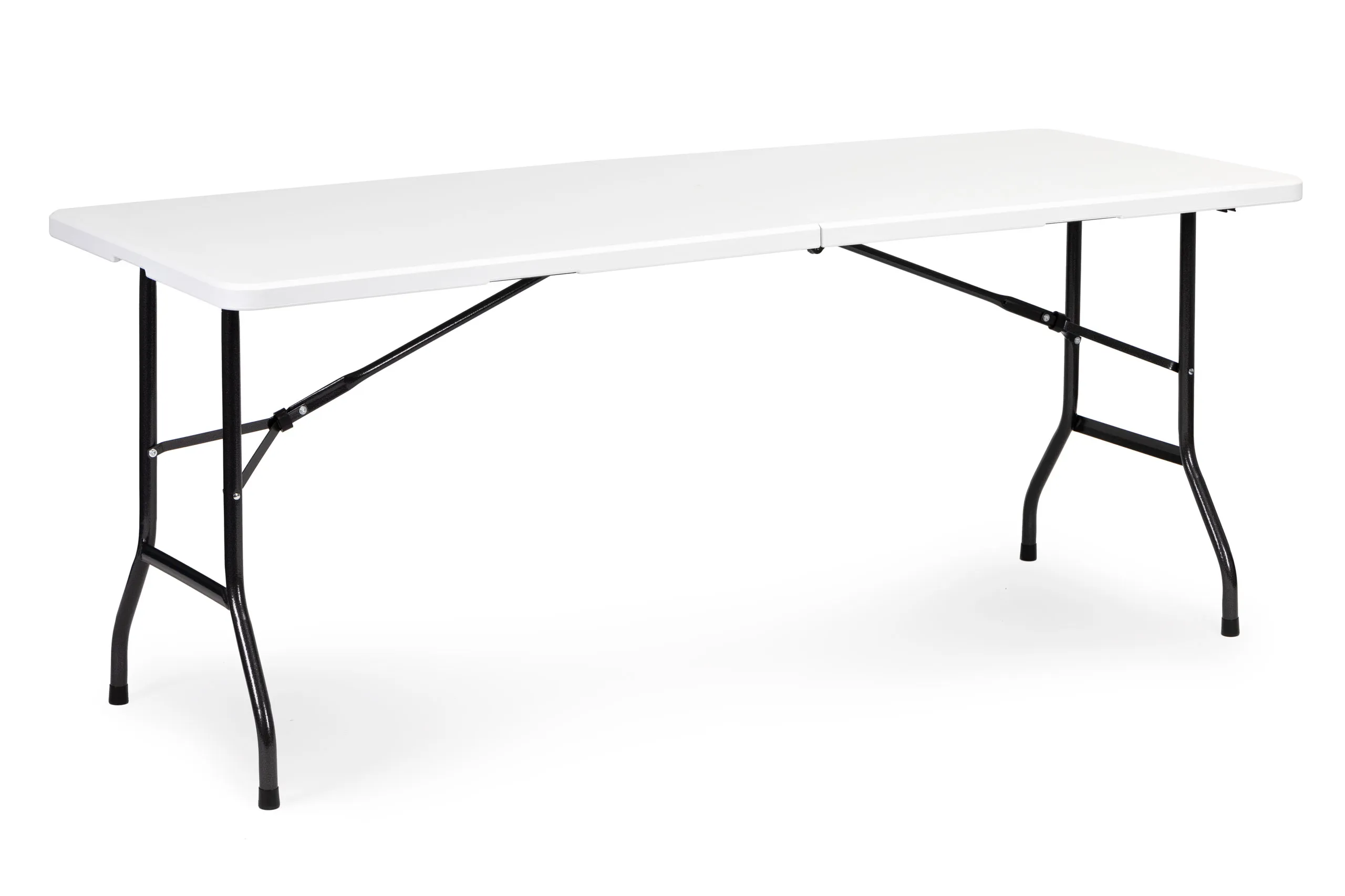 modernhome catering stol 180 cm + 2 klupe - bijeli - slika 4