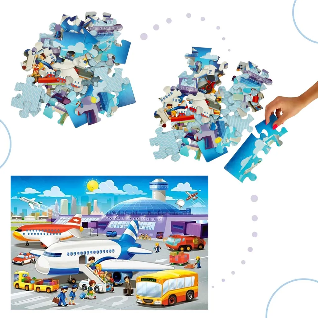 castorland dječje puzzle 40kom - dan u zračnoj luci - slika 6