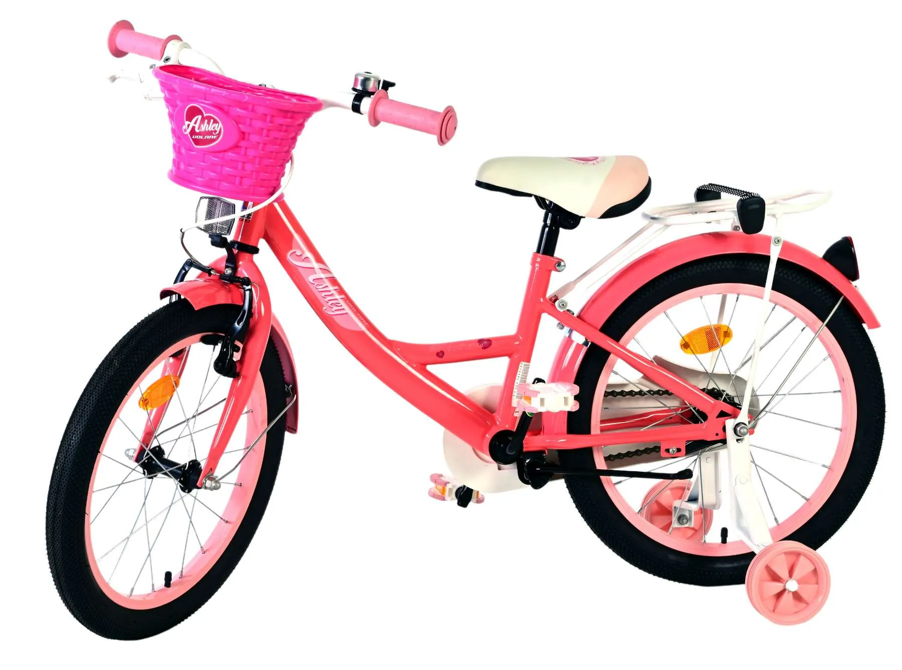 volare dječji bicikl ashley 18″ ružičasto-crvene boje - slika 9