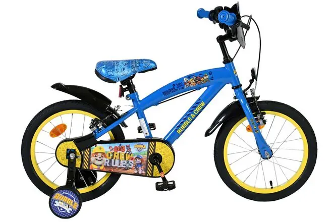 Volare dječji bicikl Rubble & Crew 16″ plave boje s dvije ručne kočnice - Pribislavec
