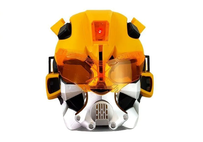 šareni pištolj 2u1 s pjenastim patronama i robotskom maskom - slika 3