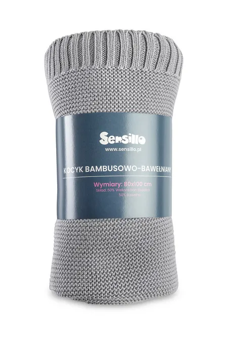 dekica bambus-pamuk 100x80cm siva - slika 7