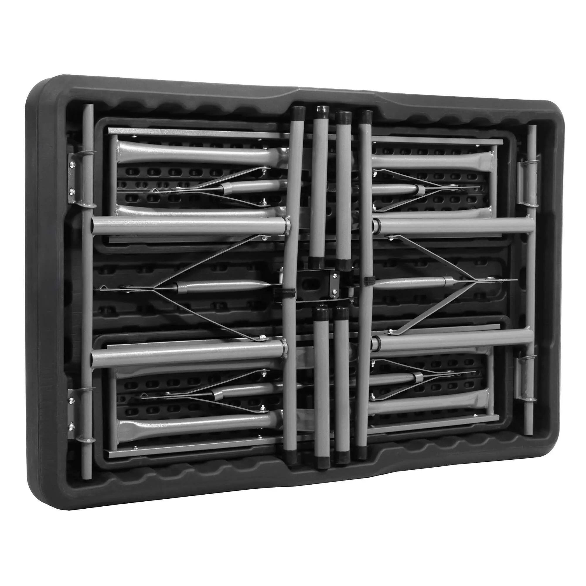 set za catering stol + klupe 105 x 65 x 69 cm crni - slika 12