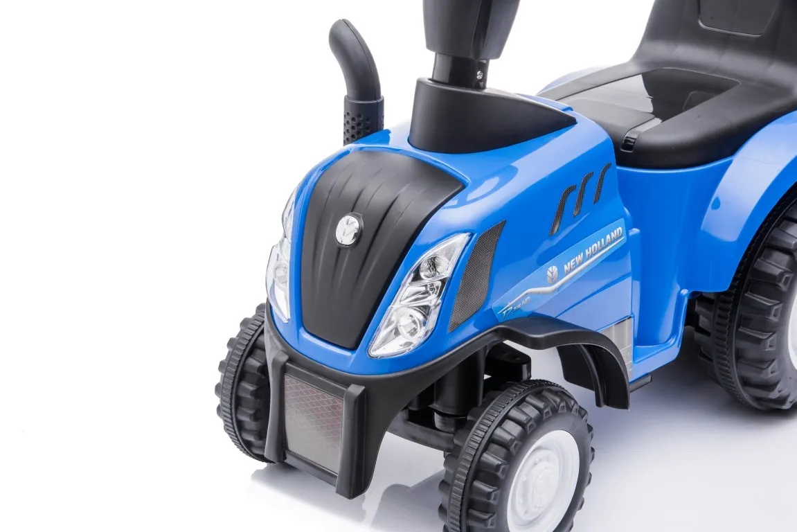 dječji traktor guralica s prikolicom new holland plavi - slika 11