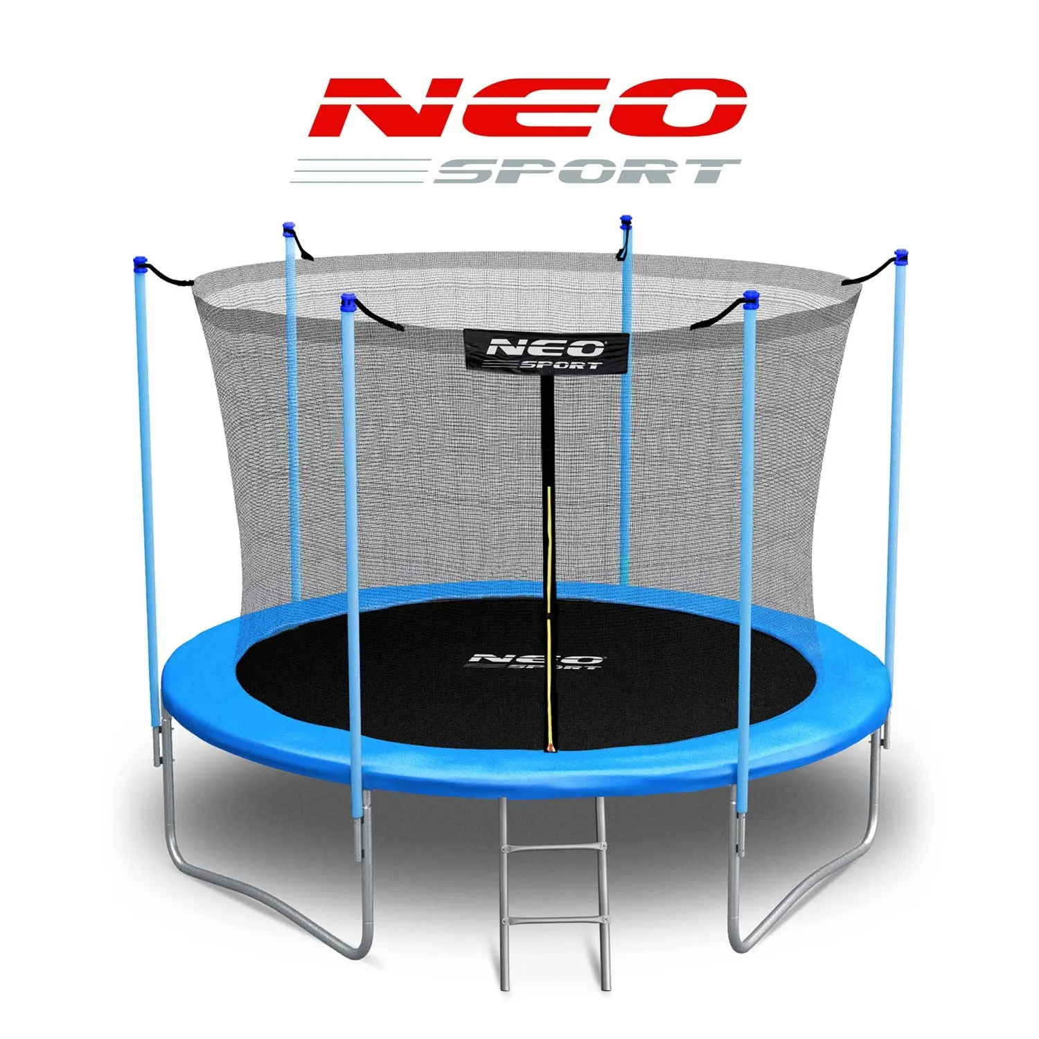 vrtni trampolin 6ft/183cm s unutarnjom mrežom i neo-sportskim ljestvama - slika 6