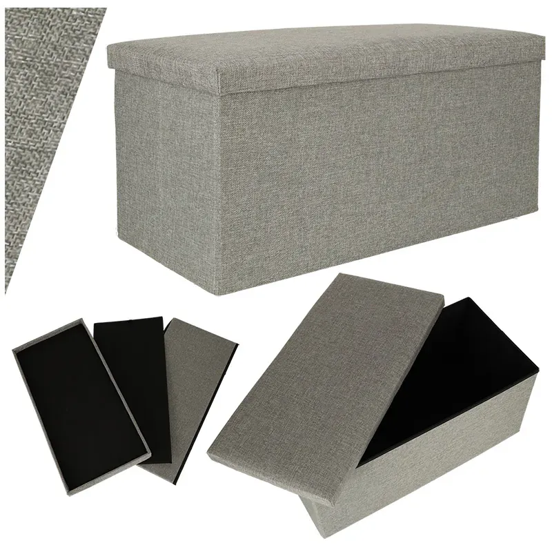sklopiva torbica s pretincem siva velika 76x38x38cm - slika 8