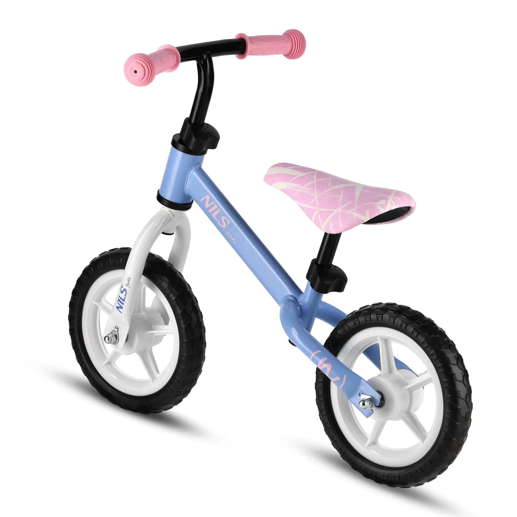 bicikl za balansiranje s plavim kotačima 10" nils fun - slika 4