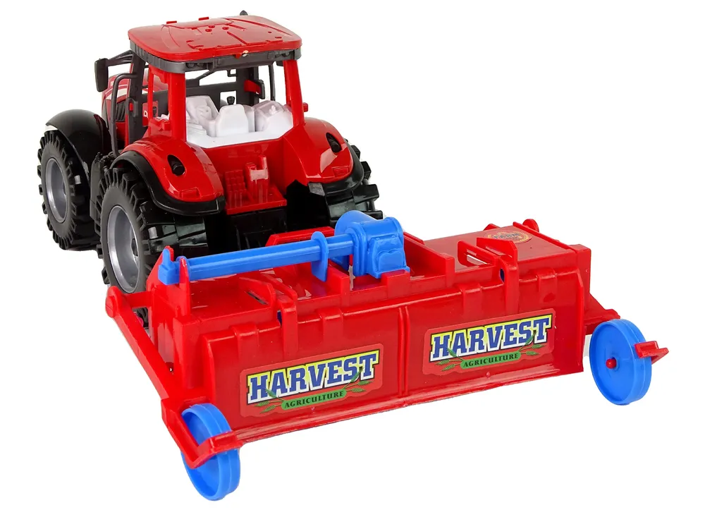 traktor s plugom crveni - slika 5