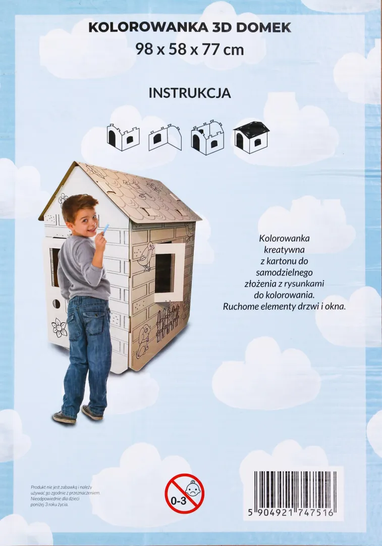 xxl kućica 3d bojanka - slika 5