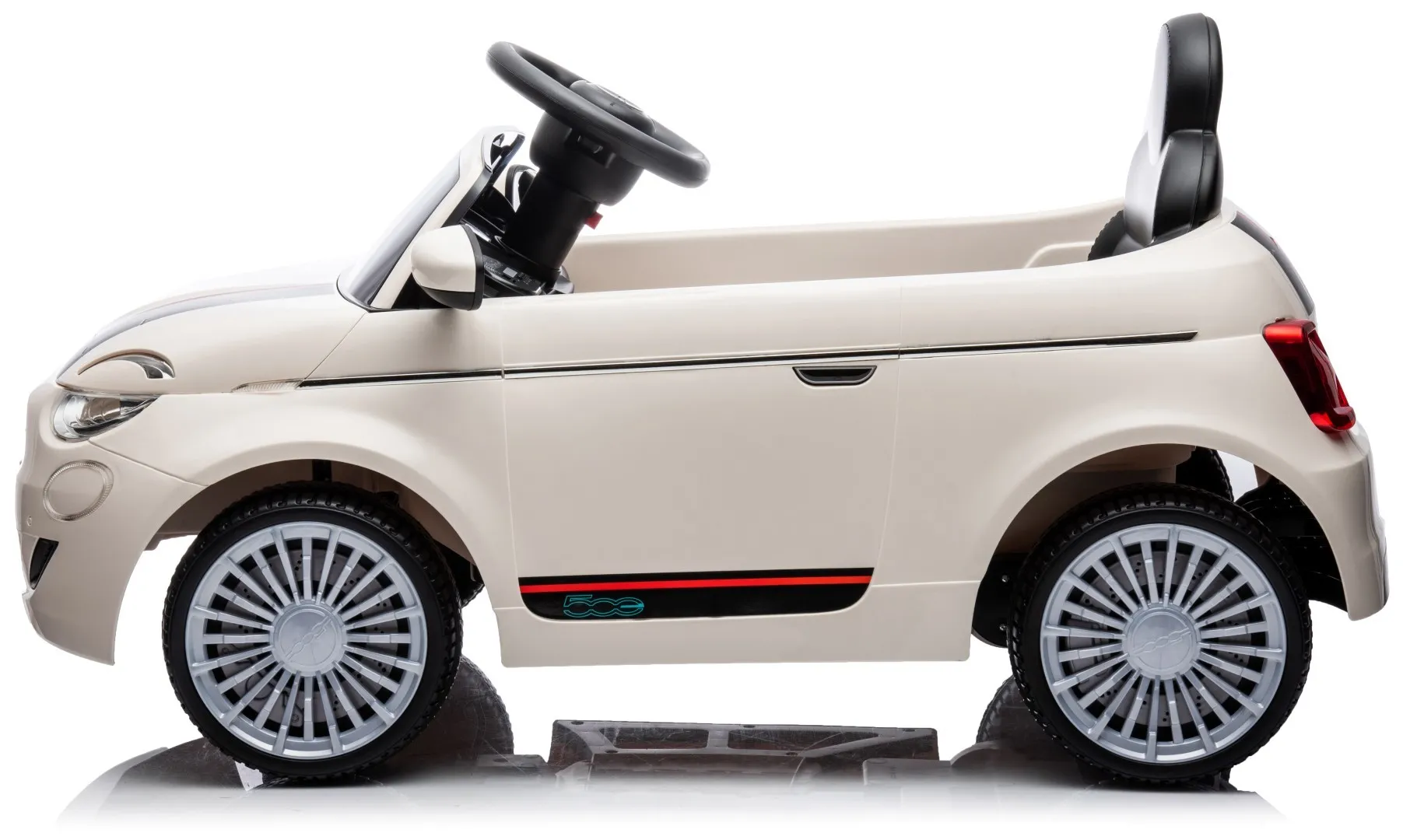 automobil na akumulator fiat 500 elektro - biser, slonovača - slika 3